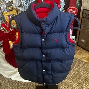 Polo by Ralph Lauren Boys Reversible Down Puffer Vest. Boys Sz. Medium.